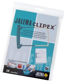 Jalema 5720200 Clipex, petrol, PVC i zmiękczaczy ICL ipheftung do archiwizowania, opakowanie  sztuk, zielony, FRE 5720200