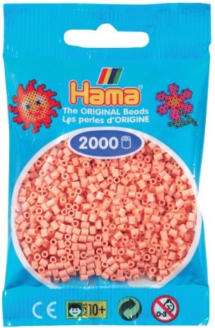 Hama perły 501-26 - mini perły, 2000 sztuk jasnoróżowe
