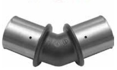 KAN THERM THERM Kolano PPSU press 45st. z pierścieniem zaprasowanym 50x4/50x4 1009068040 1009068040