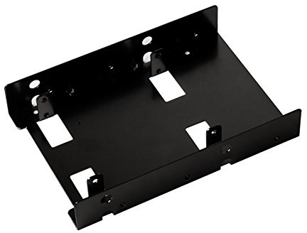SilverStone Adapter wewnętrzny SST-SDP08B 3,5 na 2x 2,5 - czarny