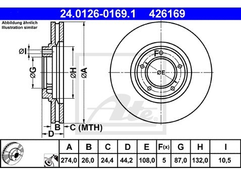 ATE (Continental Aftermarket GmbH) 24.0126-0169.1