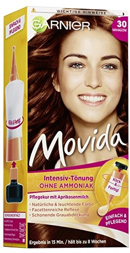 Garnier Movida farba do włosów intensywna koloryzacja, 30 mahoń opakowanie 3 szt. C33485