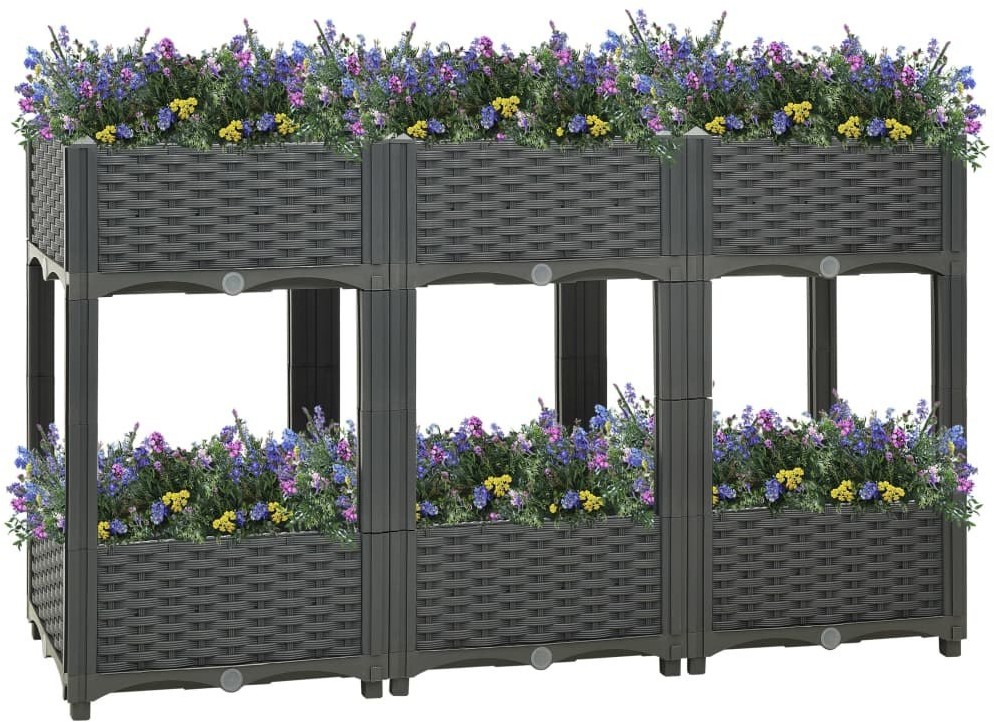 vidaXL Donica do podniesionej rabaty, 120x40x71 cm, polipropylen! 310407