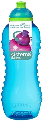 Sistema Twist and SIP Water Bottle, 460 ML, Green 785