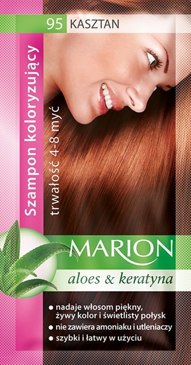 Marion szampon koloryzujący 4-8 myć nr 95 Kasztan 40ml 50987