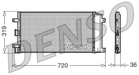 DENSO Skraplacz, klimatyzacja DCN09042