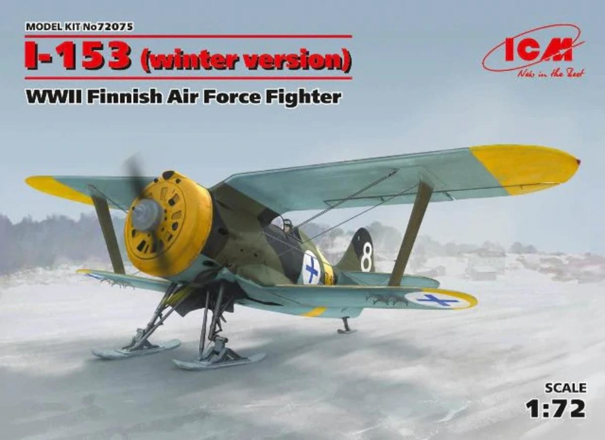 ICM Fiński myśliwiec Polikarpow I-153 Czajka, wersja zimowa 72075