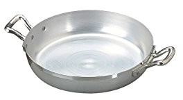 Pentole Agnelli pentole patelnia do smażenia, aluminiowa, bltf 2 uchwyty ze stali nierdzewnej, w kolorze srebrnym, srebrny/czarny, 20 cm FAMA1020