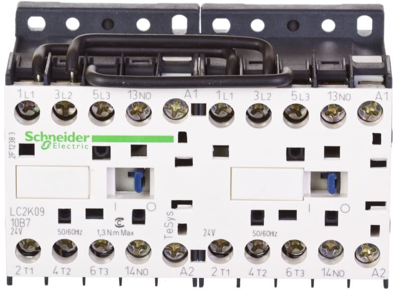 Schneider Electric Stycznik nawrotny 9A 4kW 24V AC LC2K0910B7 LC2K0910B7