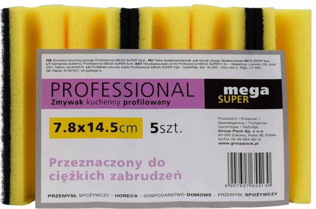 Mega Duży Zmywak Kuchenny Gąbki Do Mycia 5szt