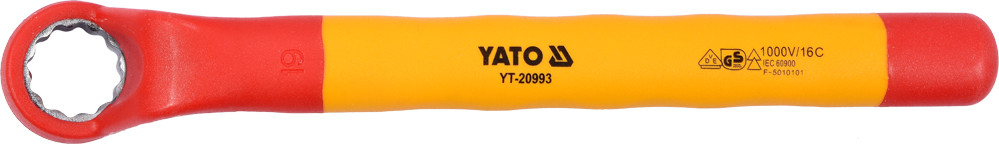 Yato KLUCZ OCZKOWY ODGIĘTY IZOLOWANY 19MM VDE YT-20993 YT-20993