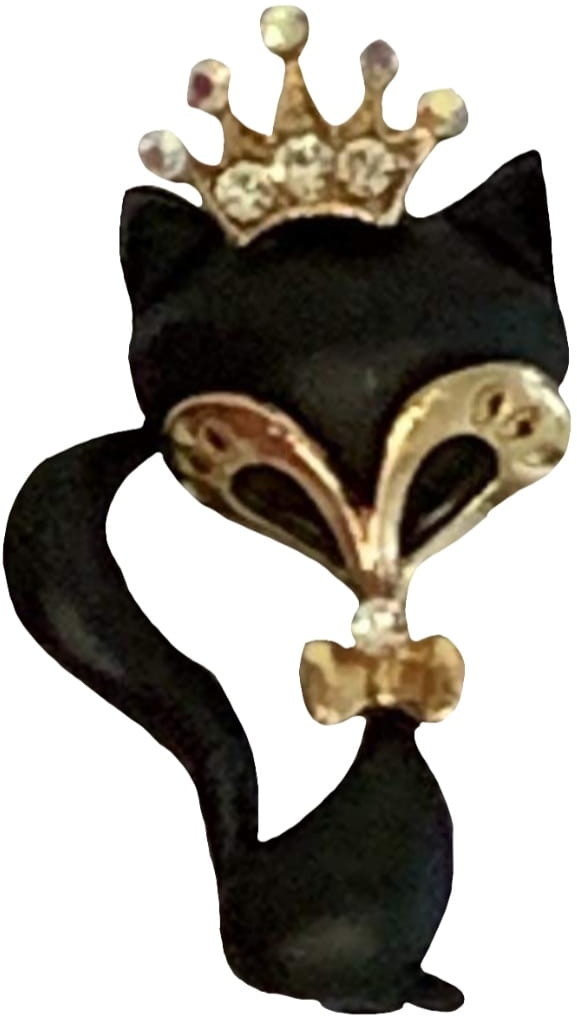 kufer-pasmanteria.pl Broszka 8 ( Czarny Kotek ) 6263-8527F_20220603125435