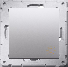 Kontakt KONTAKT_SIMON Przycisk zwierny światło SIMON 54 Srebrny DS1A.01/43