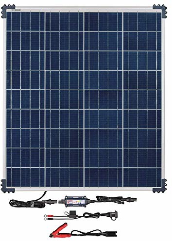 Optimate TecMate OptiMATE SOLAR 80 W, TM523-8, 80 W panele 6-stopniowy system monitoringu oszczędzający baterię ładowarka solarna i urządzenie do konserwacji 12 V 6,66 A do Twojego OFf-Grid przygody lub przycz