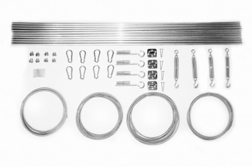 ŻAGLE OGRODOWE Zestaw do ROLET RZYMSKICH DREWNO MUR DUŻY ZM_DREW_MUR_RRZ_DUŻY