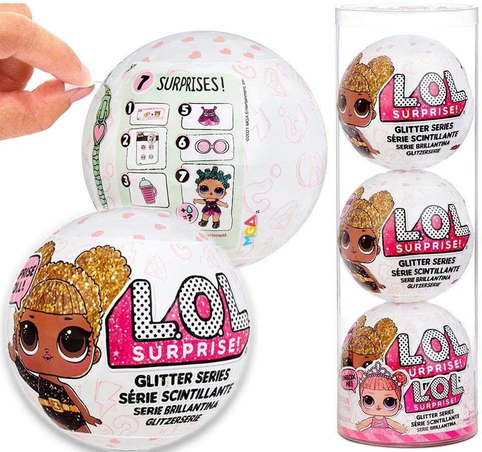 LOL Surprise LOL Surprise Glitter Brokatowa Laleczka Styl 2 Reedycja 3-pak 576129 KUP Z DOSTAWĄ TEGO SAMEGO DNIA DO NAJWIĘKSZYCH MIAST 0000045554