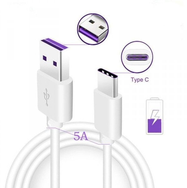 Huawei Kabel Usb Typ-c 5A Fast Charger Quick Oryg
