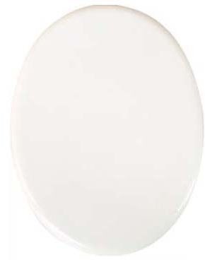 Płytka owalna, ceramiczna, biała wysokość 74mm, szerokość 50mm catalog96450