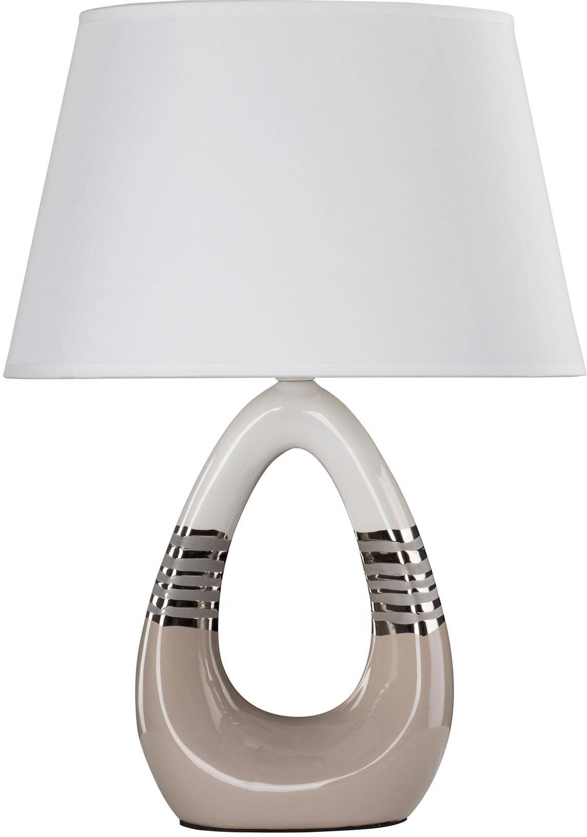 Candellux Lampa gabinetowa beżowo-biała ceramiczna Romano 41-79954 41-79954