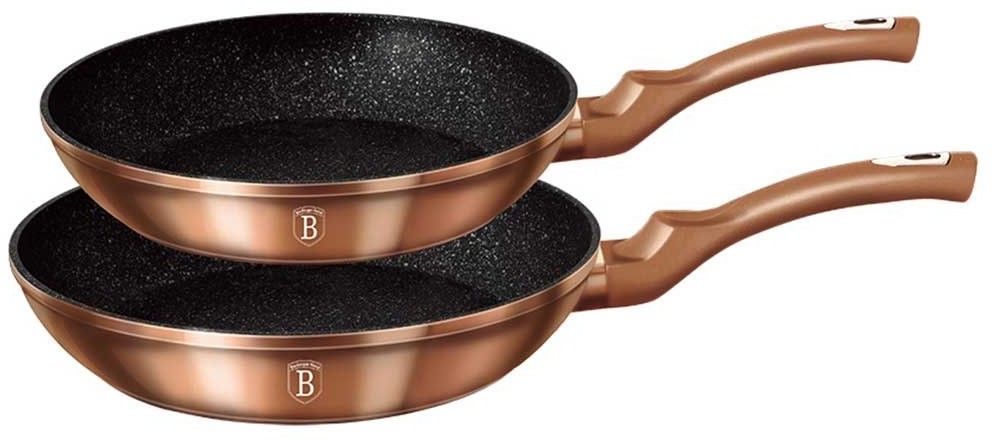 Berlinger Haus ZESTAW 2 PATELNI GRANITOWYCH ROSE GOLD BH-1611