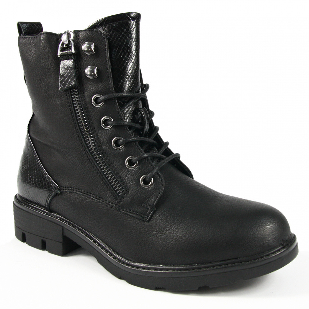 Evento Botki damskie 21BT35-4288 czarne 21BT35-4288-BLACK