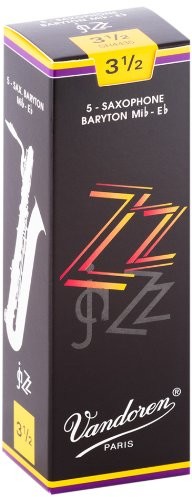Vandoren SR4435 ZZ trzcinki barytonu saksofonu (siła 3,5) (5 szt.) SR4435