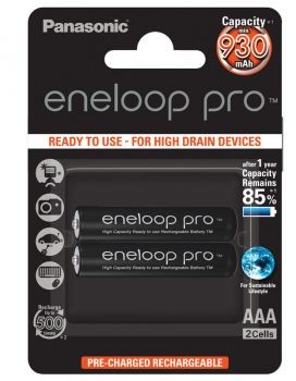 Panasonic Eneloop Pro BK-4HCDE/2BE 930mAh AAA 2szt (156616)