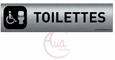 AUA SIGNALETIQUE AUA SIGNALETIQUE - Aluminiowa płyta szczotkowana AluSign DARK - 200x50 mm - Dwustronna samoprzylepna na tylnej stronie (Wifi Zone WiFi) 201309-F