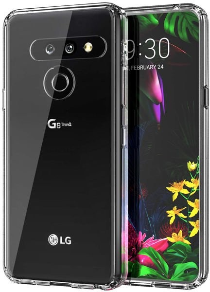 4kom.pl Etui silikonowe przezroczyste do LG G8 ThinQ 03613