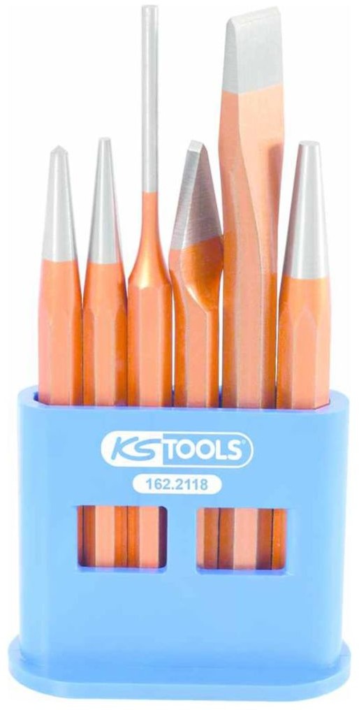 KS Tools 6-częściowy zestaw dłut i punktaków, 162.2118 KS Tools