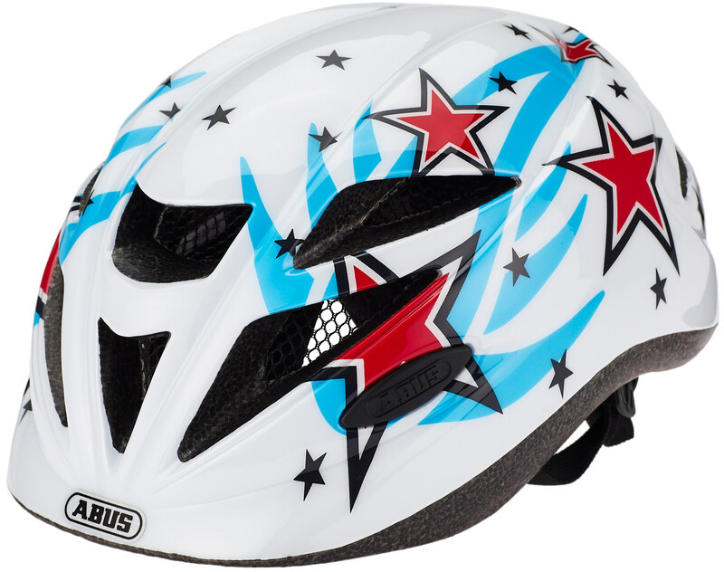 Abus Hubble 1.1 Kask rowerowy Dzieci, white star S | 46-52cm 2020 Kaski dla dzieci 81843