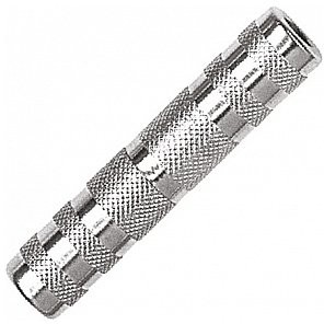 PROEL AT280 adapter metalowy: gniazdo mono Jack 6,3 mm - Jack 6,3 mm żeńskie mono AT280