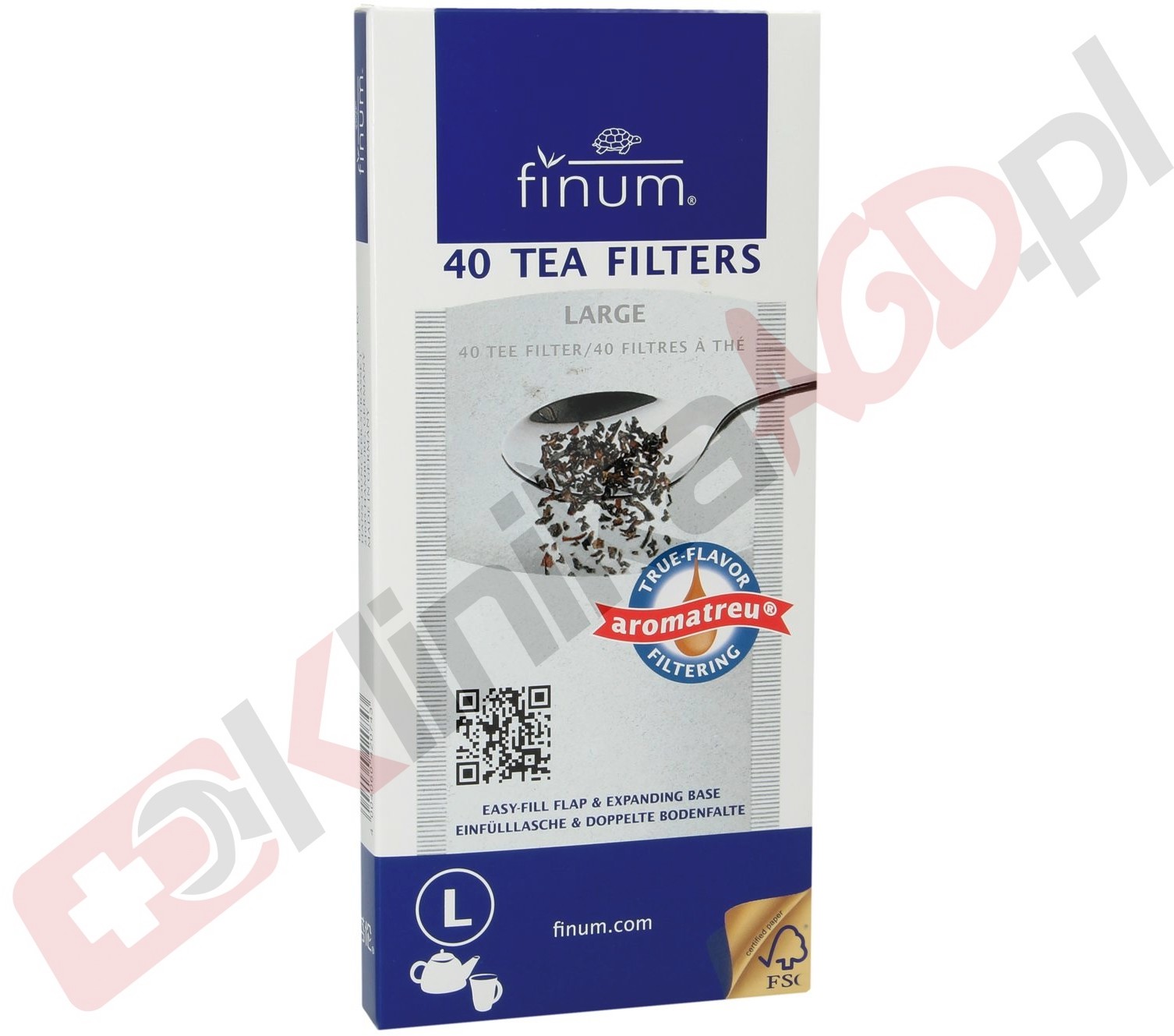 Scanpart Filtr / saszetki FINUM do herbaty sypanej 40 sztuk rozmiar L 2790000304