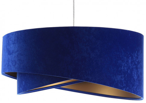 Niebiesko-złota lampa wisząca glamour - 5X EX989 Larkso