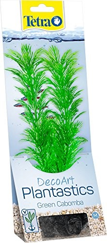 Tetra TETRA Deco Rodzaj Plant cabomba, roślina Sztuczne Aquarium roślin, prawdziwa jakość druku pod wodą, rozmiar M, zielony
