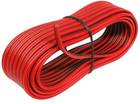 Carpoint 0810598 przewód głośnikowy 2 X 0.75 MM 10 m Czarny/czerwony 0810598