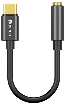 BASEUS Baseus adapter USB L54 typ-C do mini-jack 3,5 mm czarny