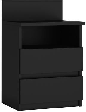 Topeshop Szafka nocna TOPESHOP Malwa, czarna, 55x33x32 cm