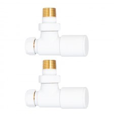 WARMTEC Zestaw zaworów kątowych do grzejnika Warmtec biały