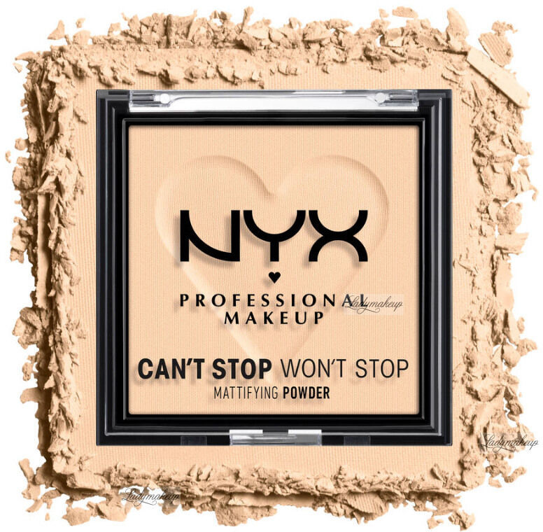 NYX professional makeup Professional Makeup - CAN''T STOP WON''T STOP - Mattifying Powder - Matujący puder do twarzy - 6 g - LIGHT