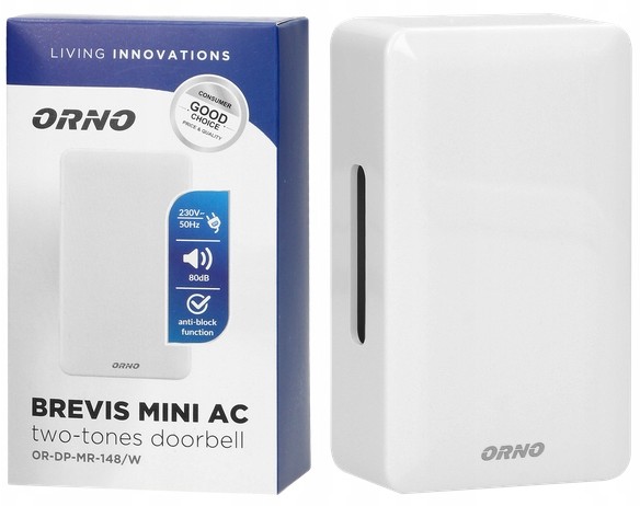 Dzwonek Przewodowy Do Drzwi 230V Bim-bam Brevis