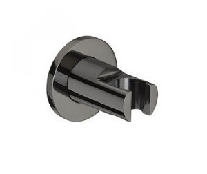 Roca A5B1350CN0 BLACK Round uchwyt słuchawki ścienny
