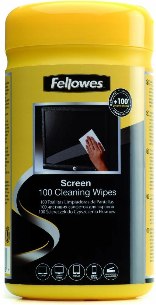 Fellowes Chusteczki nawilżone do ekranu 100szt
