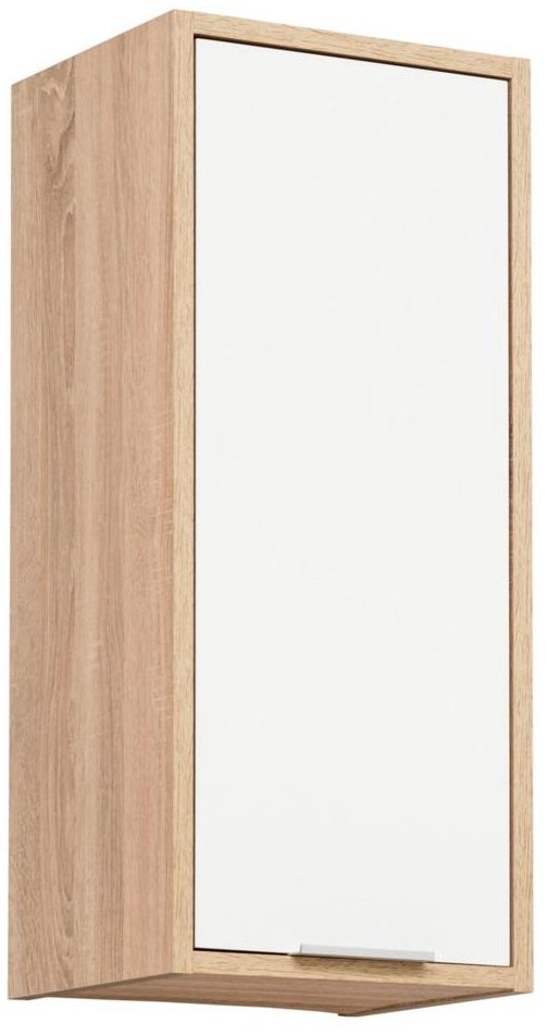 MEBLE OKMED Szafka kuchenna wisząca Vanessa 30 cm kolor biały/dąb