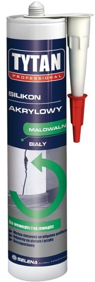 Silpac akrylowy sanitarny TYTAN Professional biały 310 ml SAT-SA-BI-031