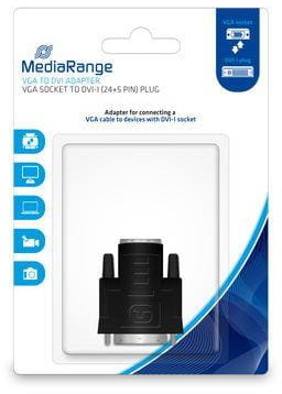 MediaRange Adapter VGA-DVI MediaRange MRCS172 czarny MRCS172
