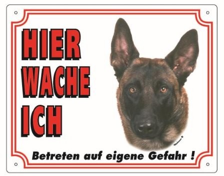 Nobby 93239 znak ostrzegawczy malinois