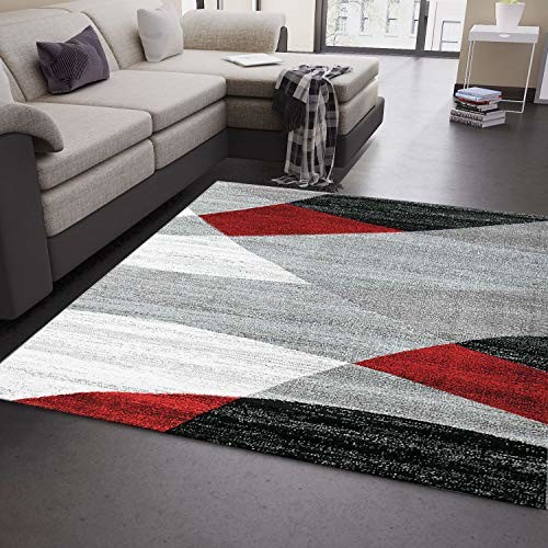 VIMODA Vimoda nowoczesny dywan do salonu, geometryczny wzór, melanż, brązowy, beżowy, certyfikat Öko Tex