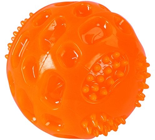 Kerbl 81483 ball toyfastic, squeaky, Diameter, pomarańczowy, 7.5 cm