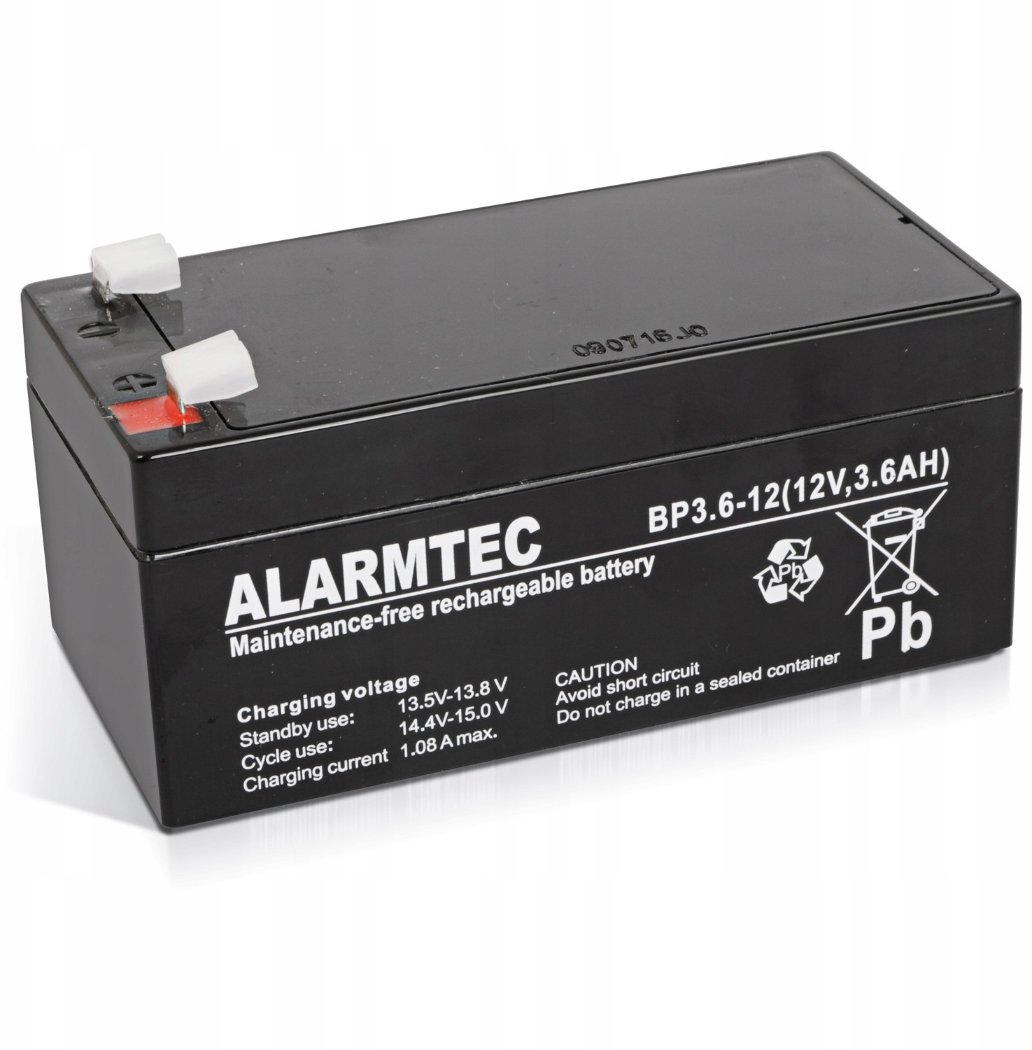 Alarmtec Akumulator Agm Alarm 3.6Ah 12V BP3.6-12